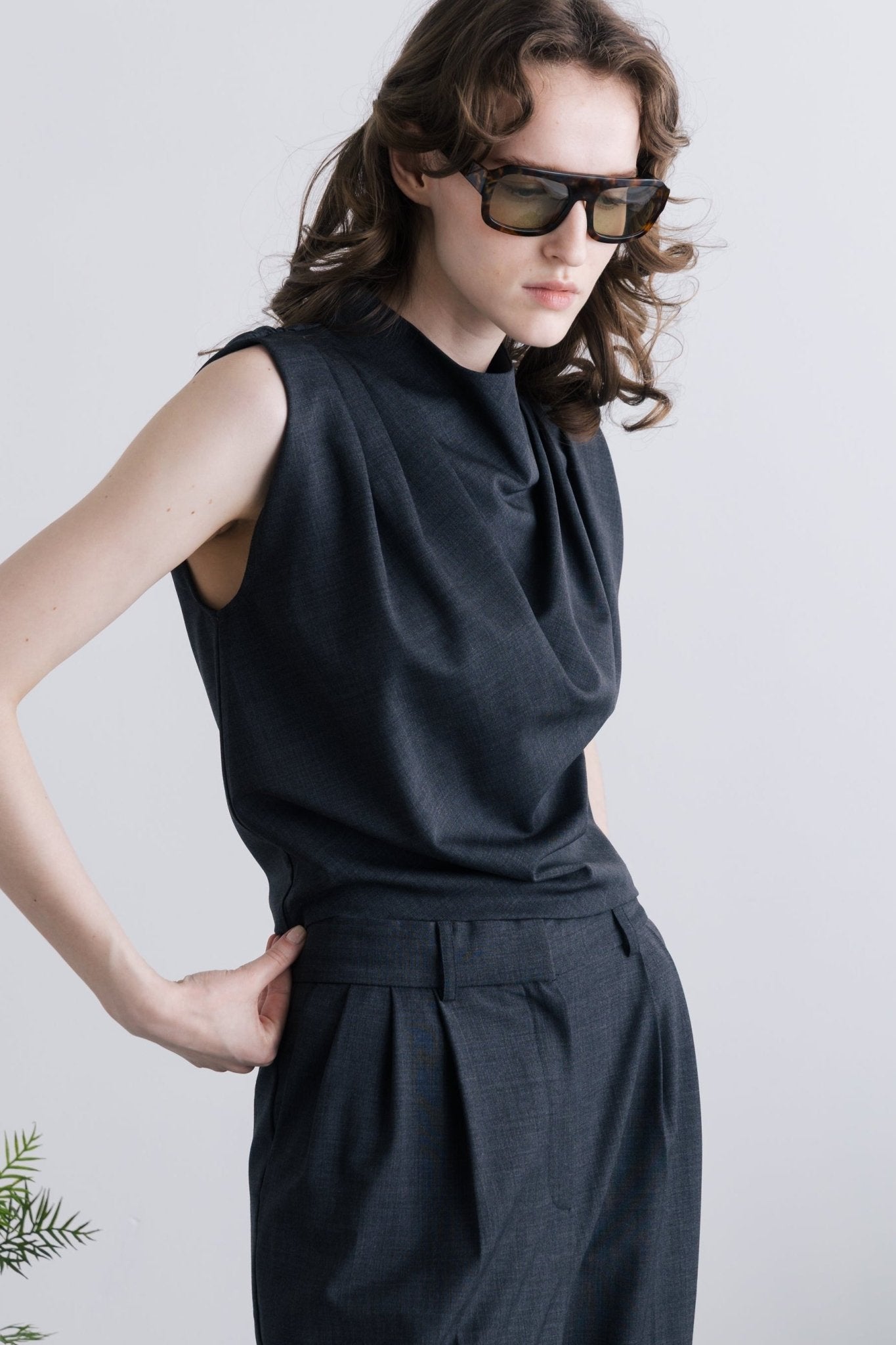 Negen Drape Top