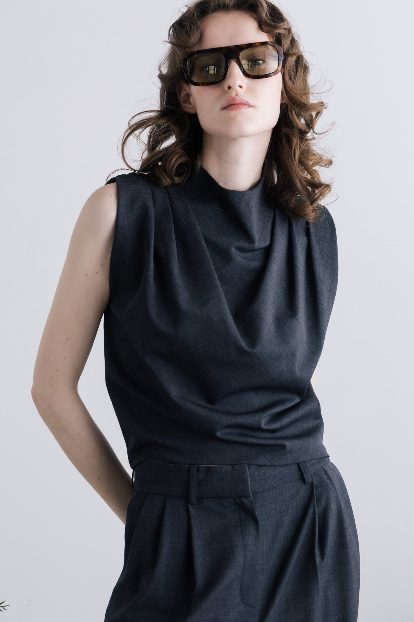 Negen Drape Top