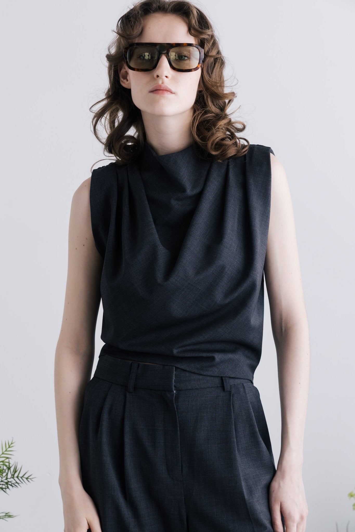 Negen Drape Top