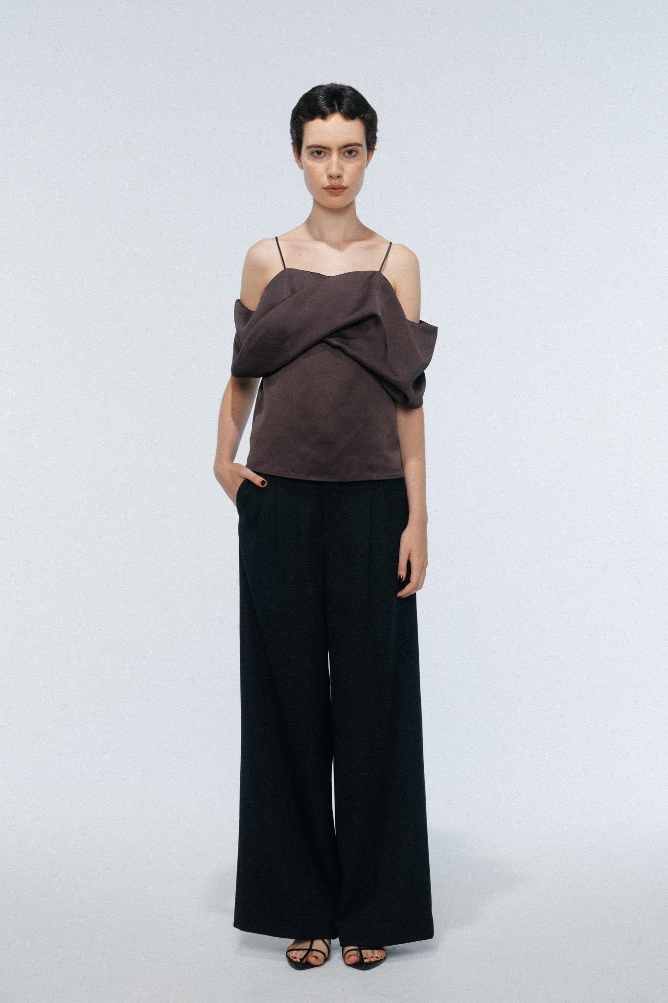 Ceintuur Satin Top