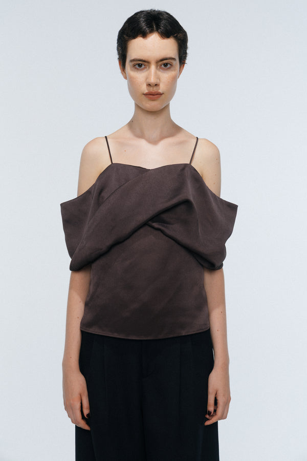 Ceintuur Satin Top