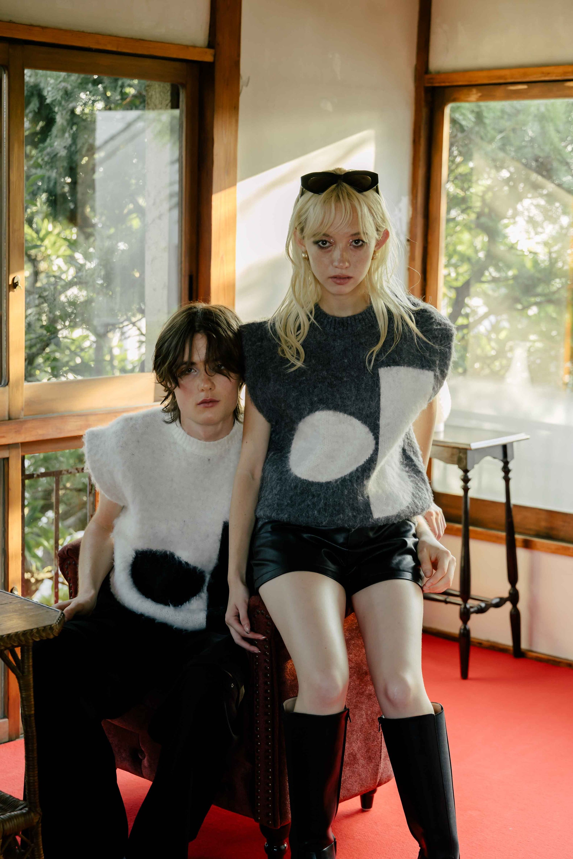 Oxford Leather Pants