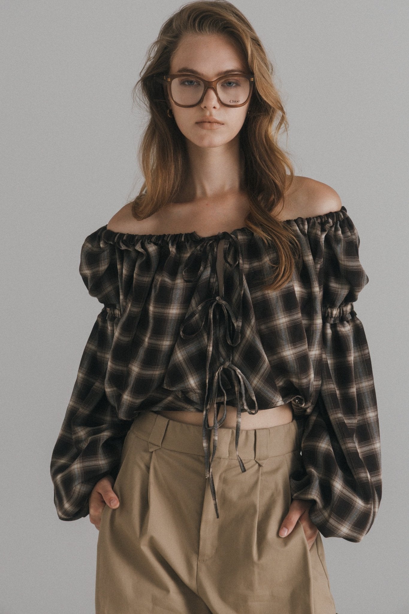 Porvoo Plaid Blouse