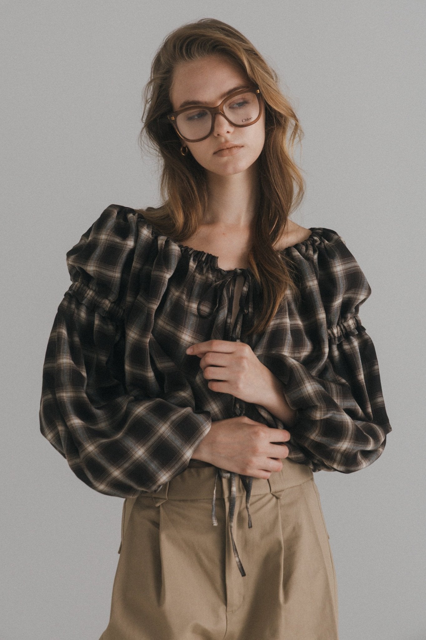 Porvoo Plaid Blouse