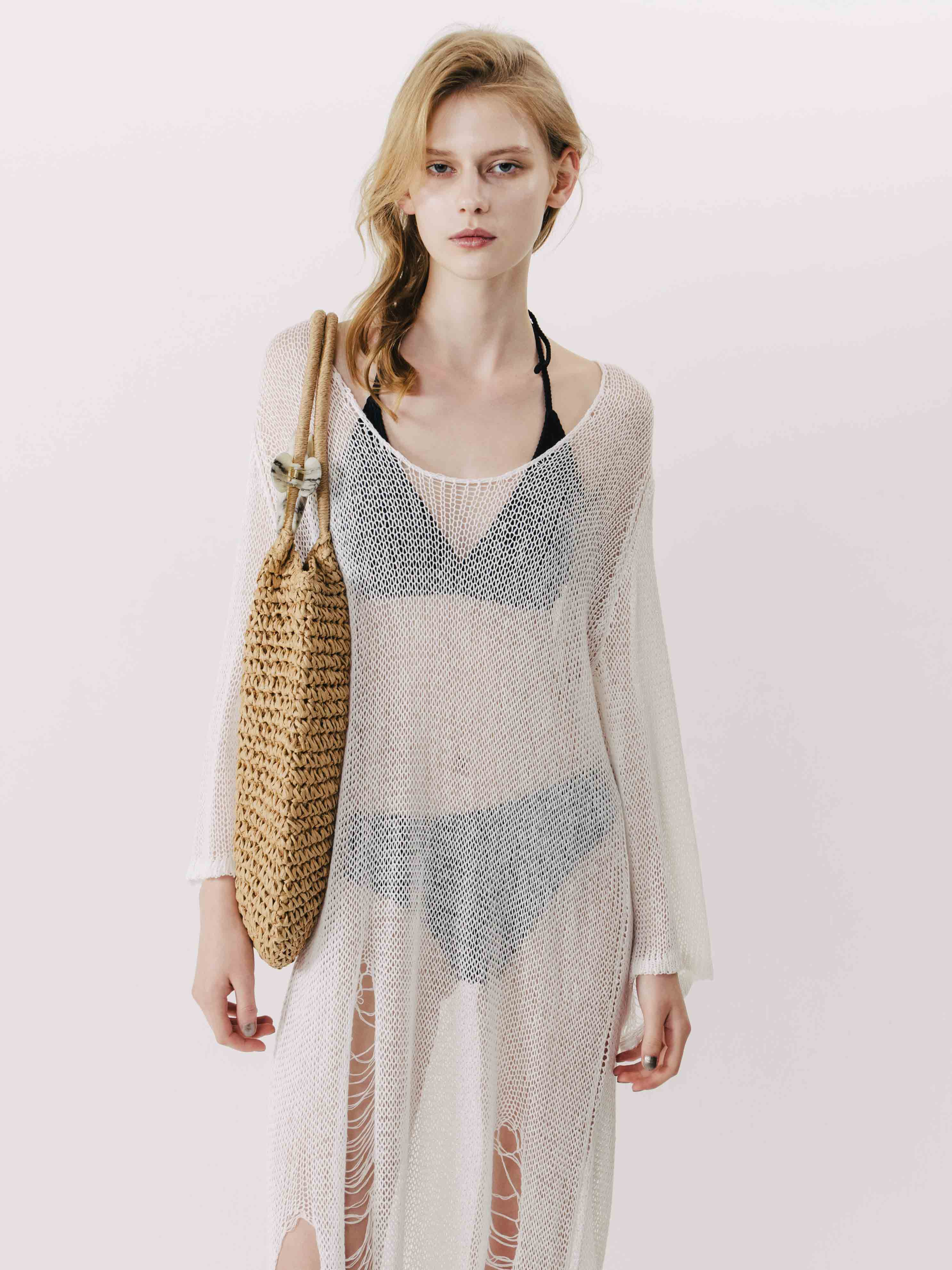 【COLOR iN ID】Boucle damage knit one piece Brighton Damage Knit Onepiece – THE TOÉ