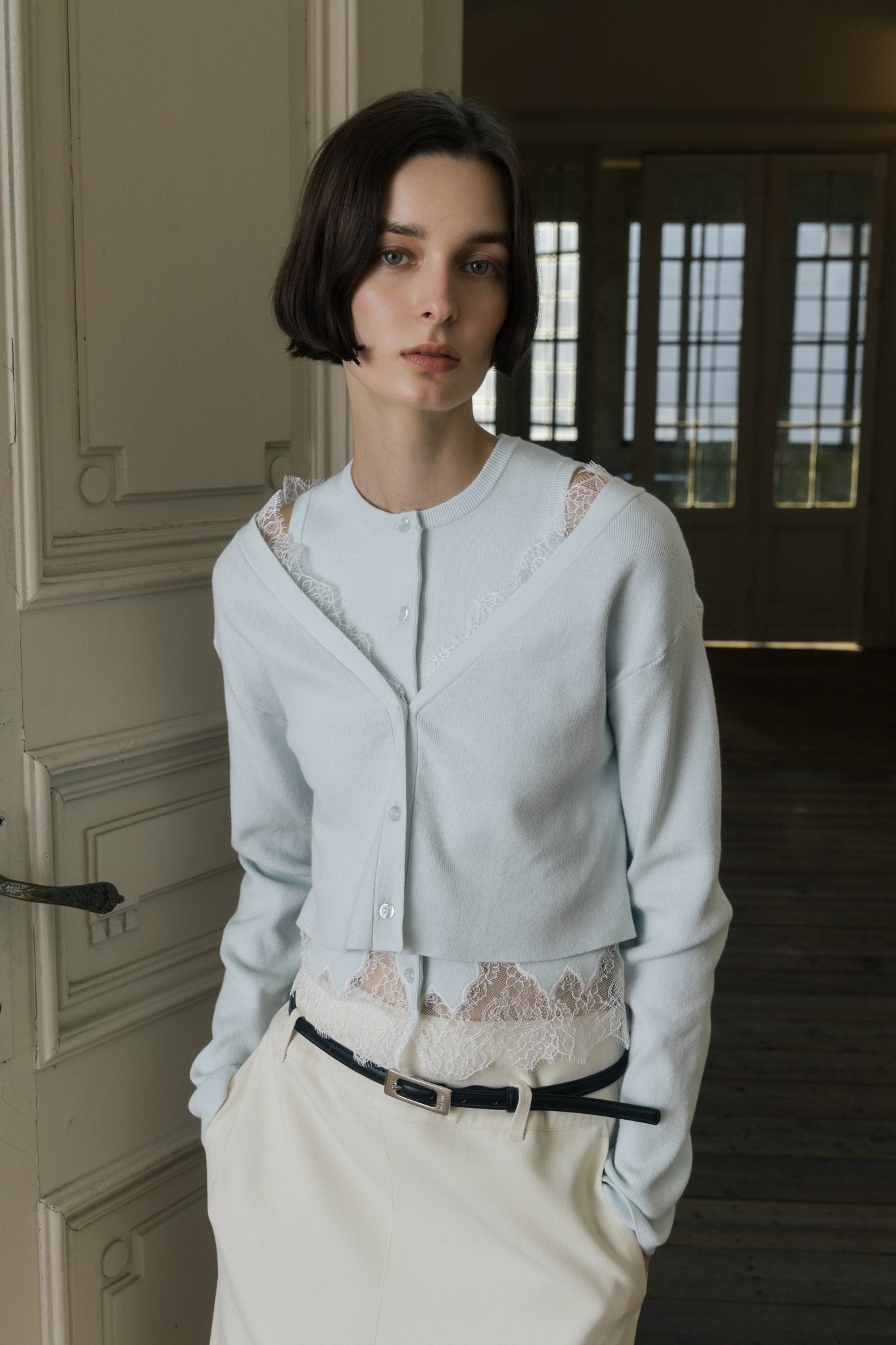 The toe 2way Botlek Cardigan レースニット Botlek Cardigan – THE TOÉ
