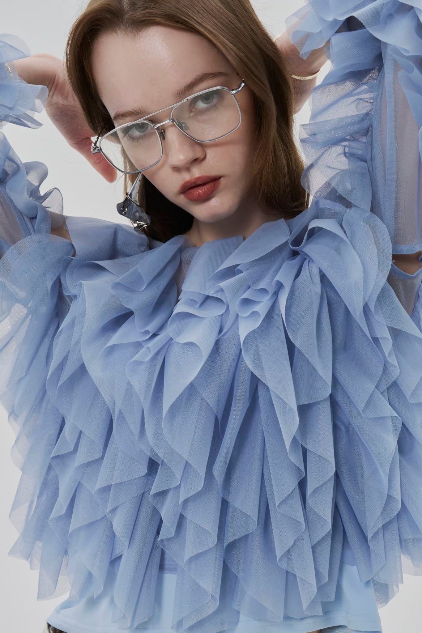 Gardenia Tulle Frill Tops