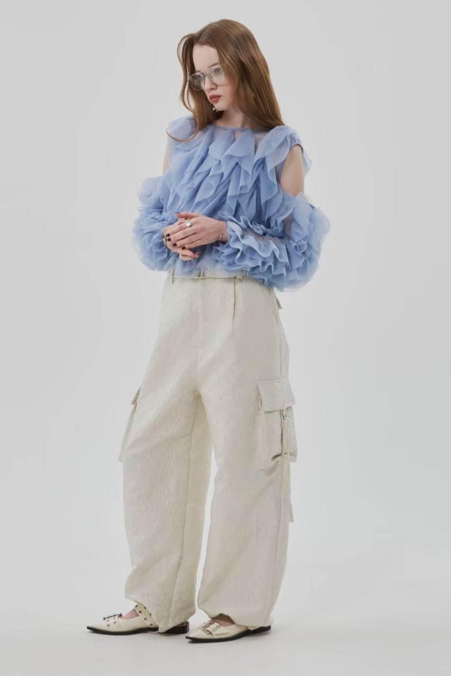 Gardenia Tulle Frill Tops