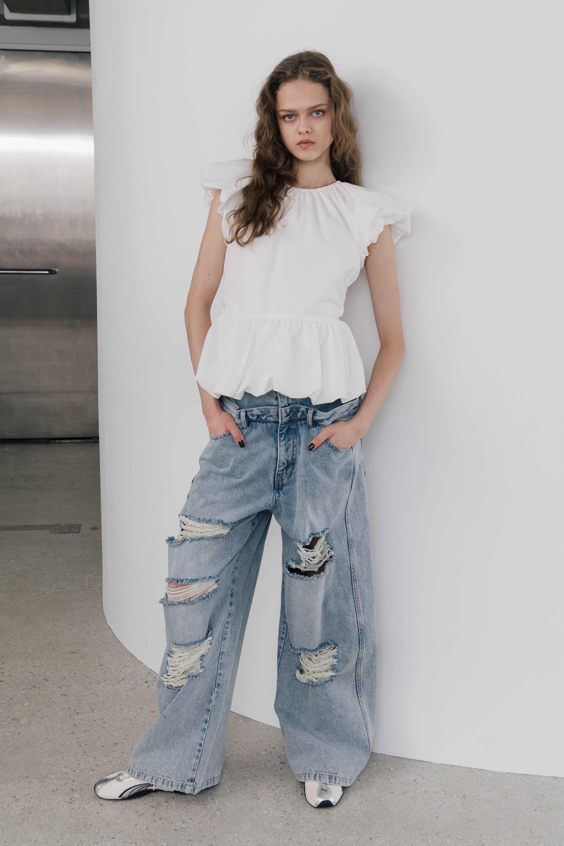 Lexington Double Belt Denim Pants