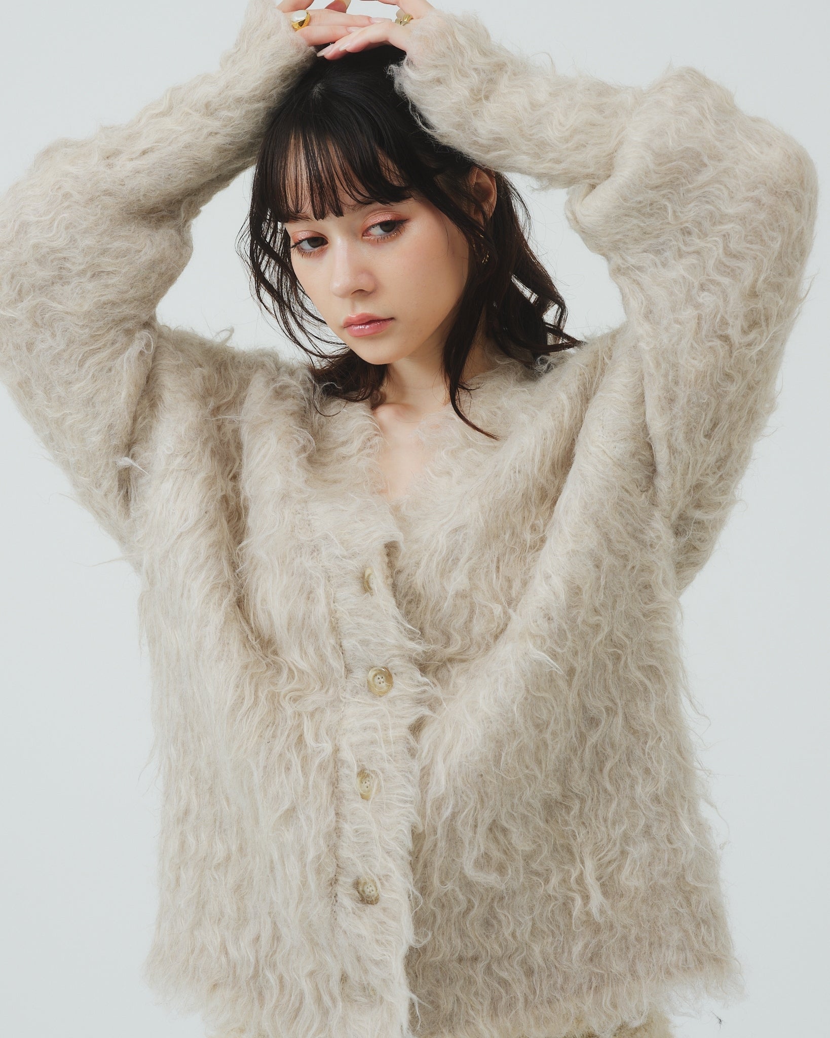 THE TOE PIGALLE SHAGGY CARDIGAN - トップス