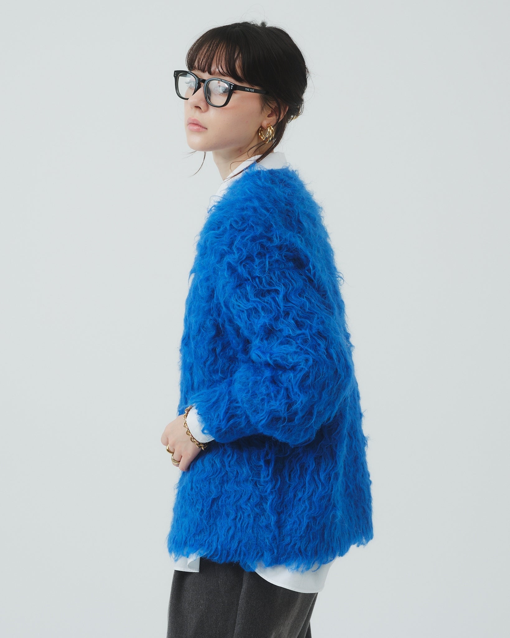 THE TOÉ PIGALLE SHAGGY CARDIGAN ダークブルー購入させてください