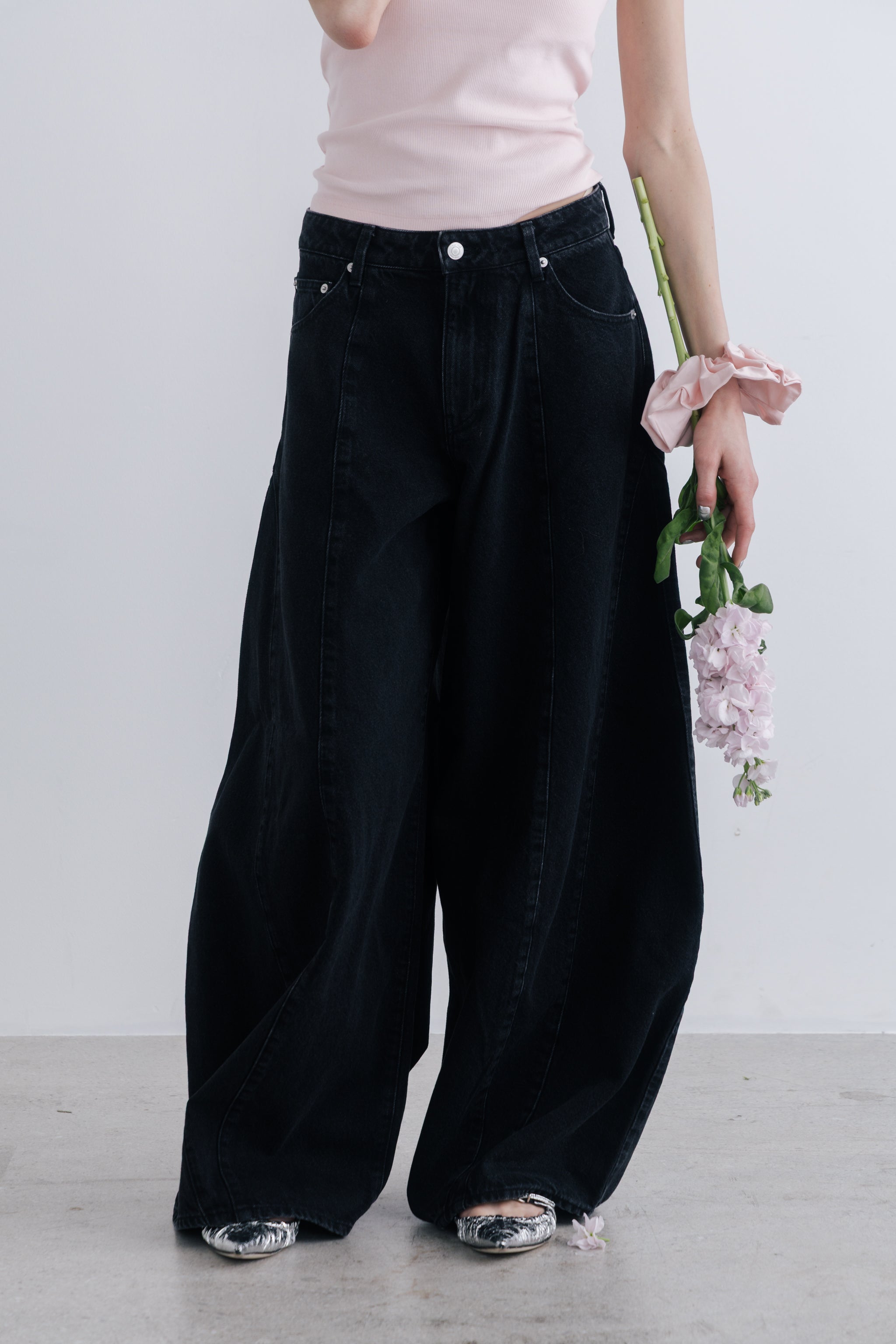 THE TOÉ Santorini Denim Pants ブラウン　XS Santorini Denim Pants – THE TOÉ