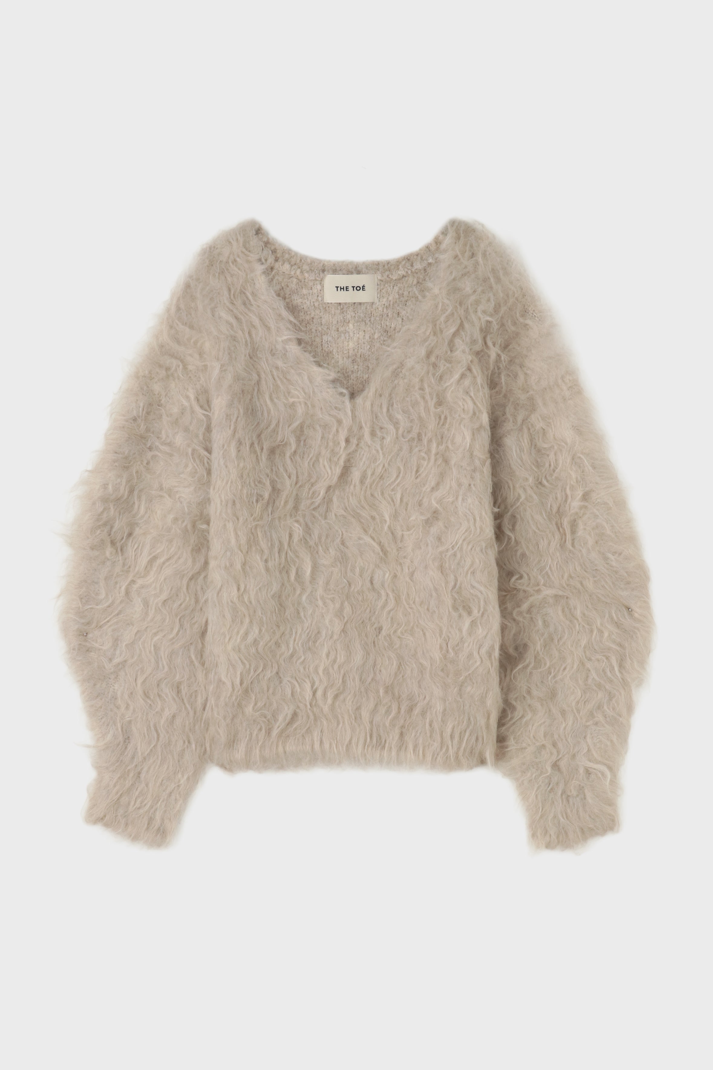 Pigalle shaggy Vneck knit – THE TOÉ