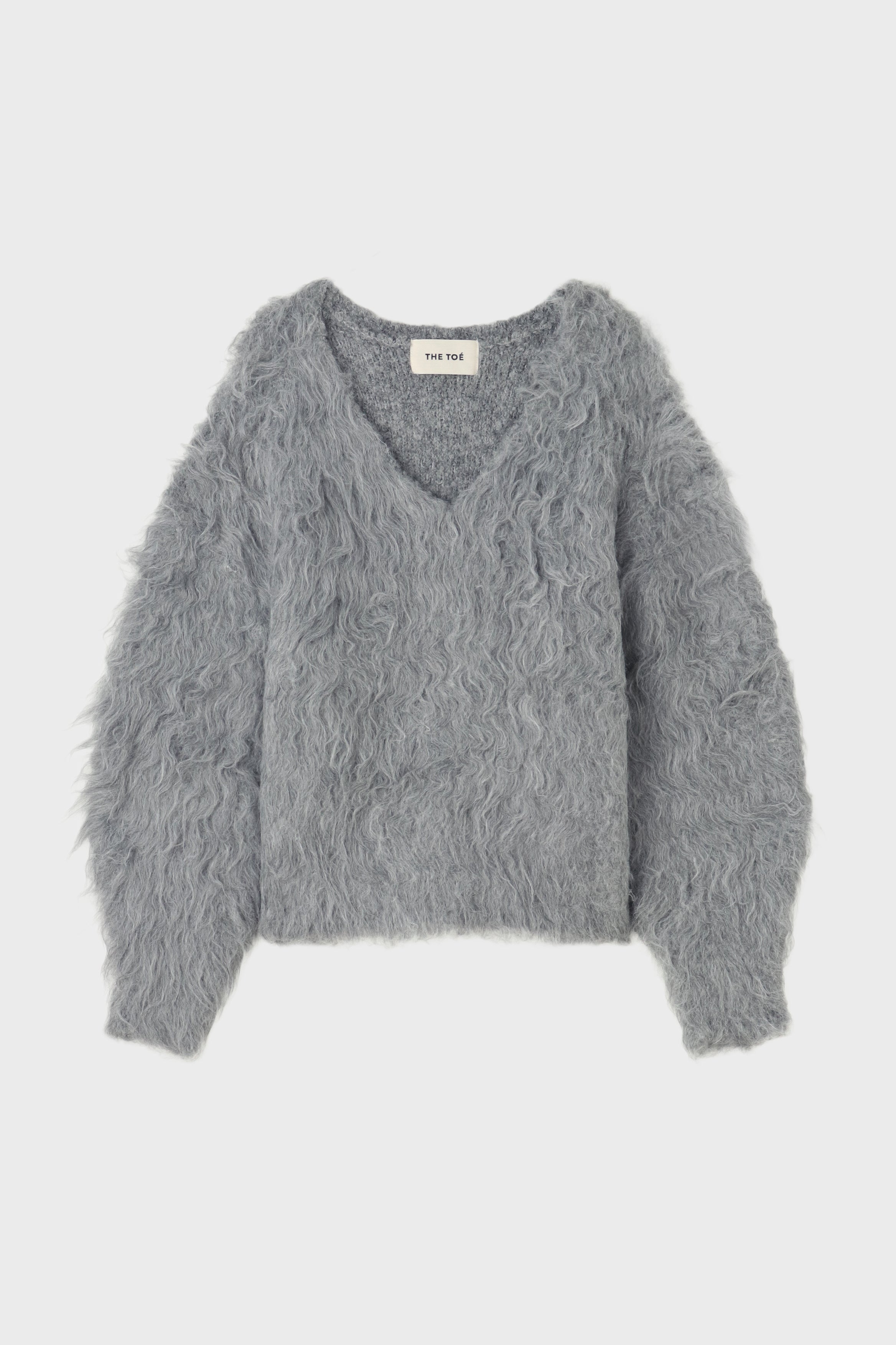 Pigalle shaggy Vneck knit
