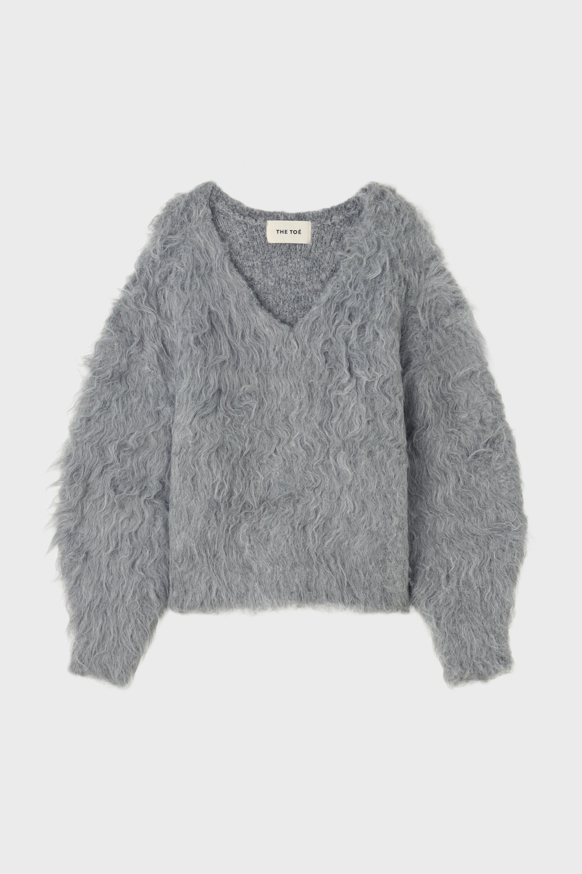 Pigalle shaggy Vneck knit
