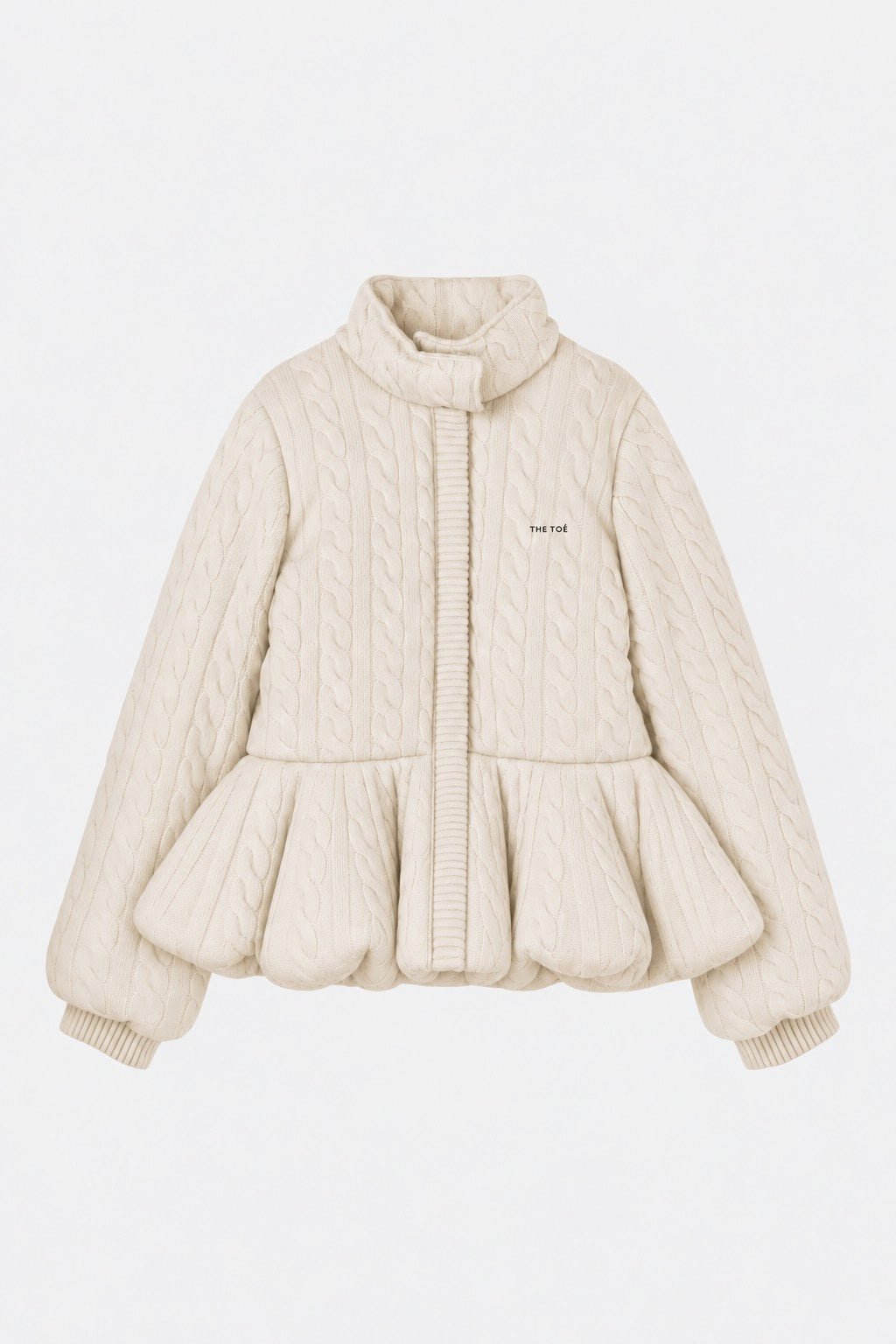 Kemijoki Knit Peplum Down