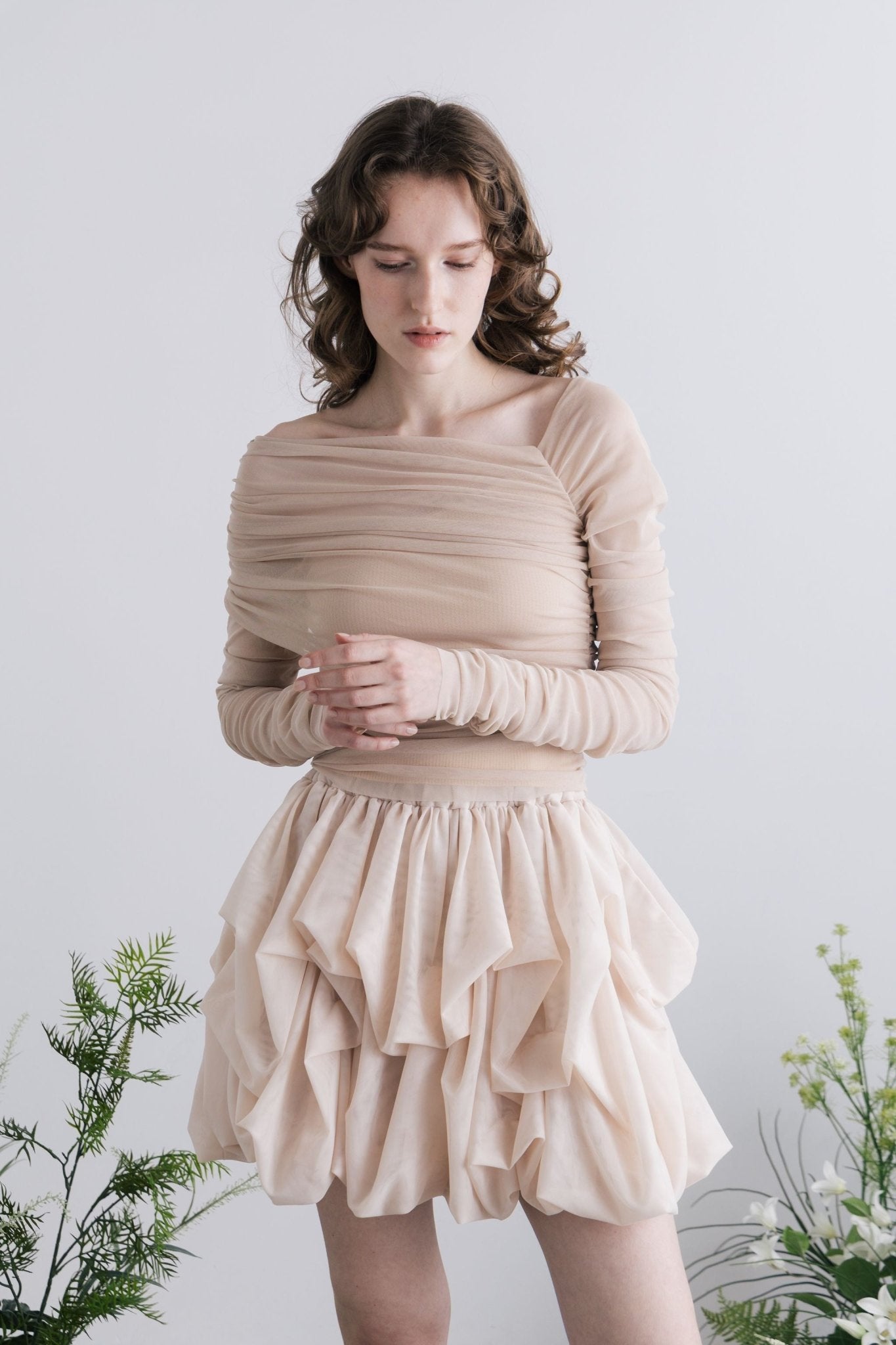Iris Tulle Mini Skirt